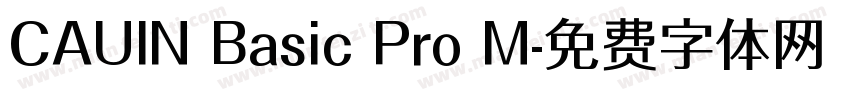 CAUIN Basic Pro M字体转换